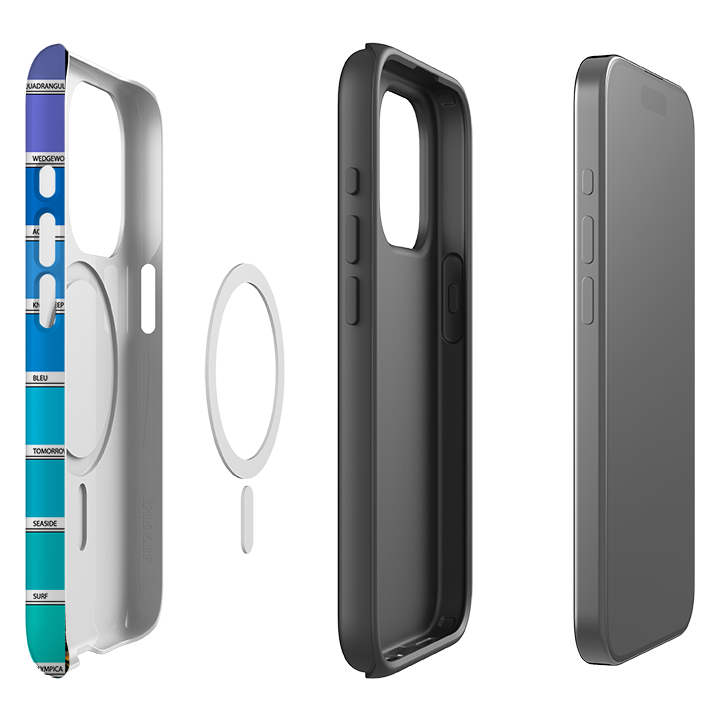 iPhone MagSafe Tough Case -  Blue Chromology By Kitty Joseph