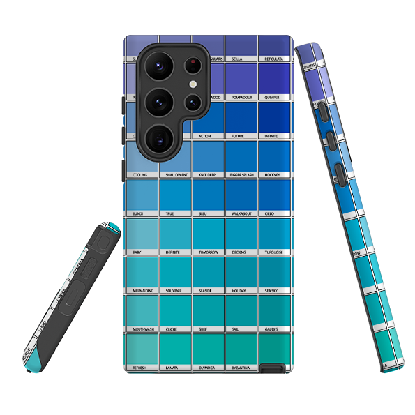 Samsung Tough Case - Blue Chromology By Kitty Joseph