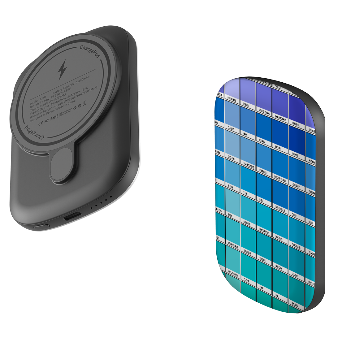 MagSafe Power Bank - Blue Chromology By Kitty Joseph