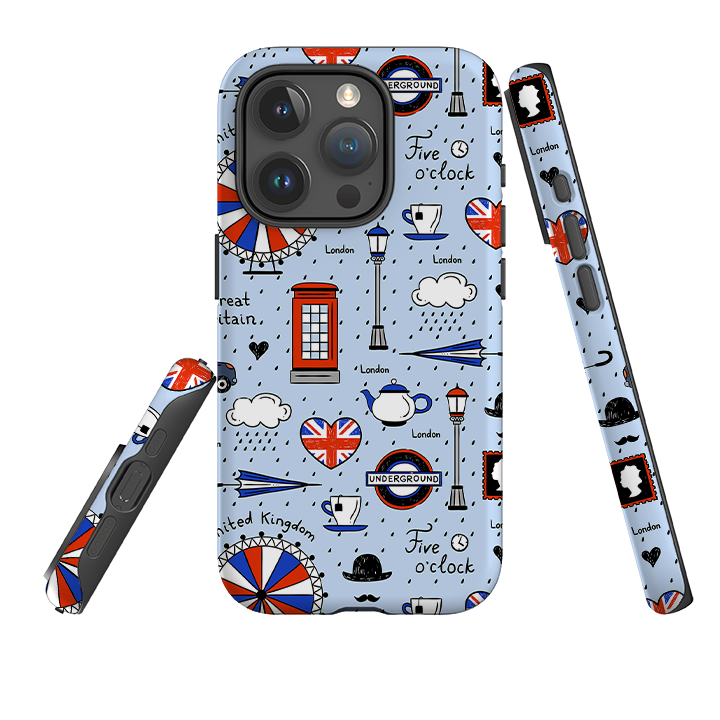 iPhone Tough Case - Blue London
