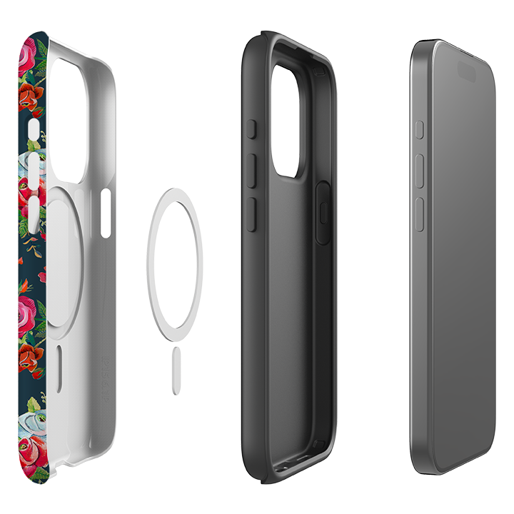 iPhone MagSafe Tough Case -  Blue Roses By Caroline Bonne Muller