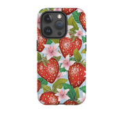 iPhone Tough Case - Blue Strawberries By Catherine Rowe