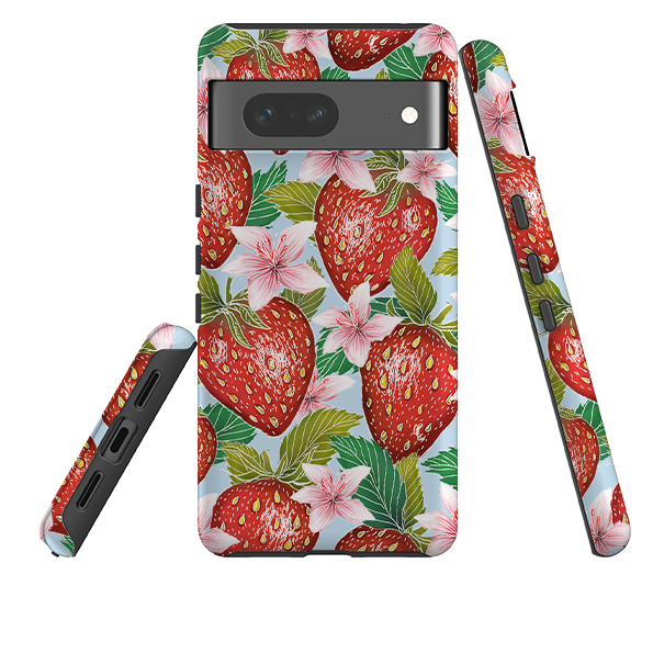 Google Tough Case -  Blue Strawberries By Catherine Rowe