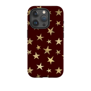 iPhone Tough Case - Brown and Gold Stars
