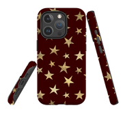iPhone MagSafe Tough Case - Brown and Gold Stars