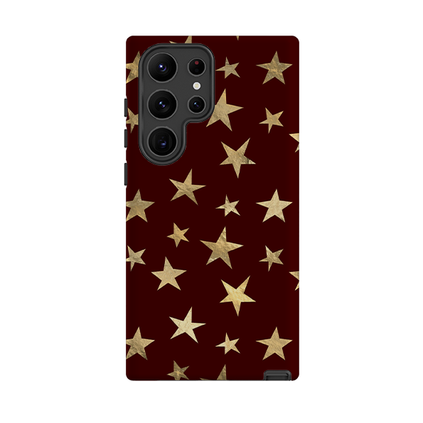 Samsung Tough Case - Brown and Gold Stars