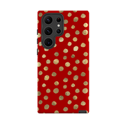Samsung Tough Case - Burgundy and Gold Stars