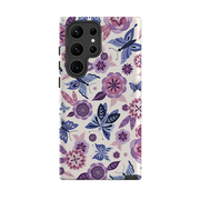 Samsung Tough Case - Butterfly Blooms Ivory By Jenny Zemanek