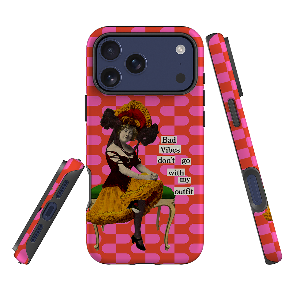 iPhone Tough Case - Bad Vibes By Clare Jordan