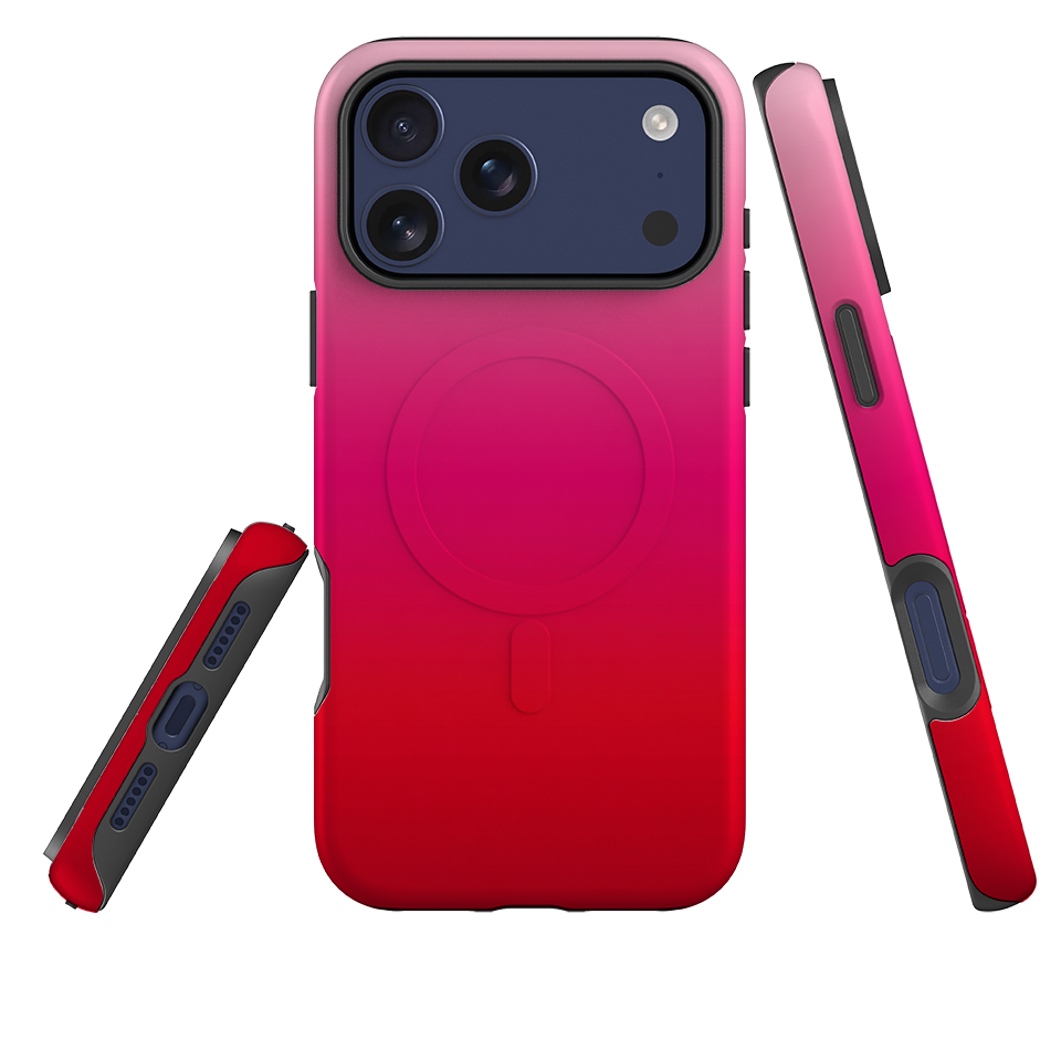 iPhone MagSafe Tough Case - Barbiecore Ombre