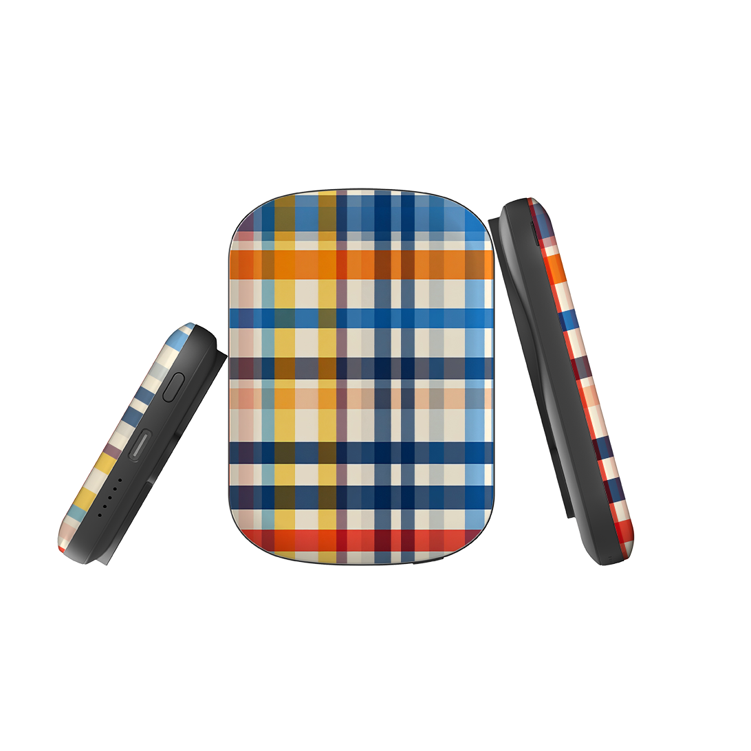 MagSafe Power Bank - Barcelona Gingham