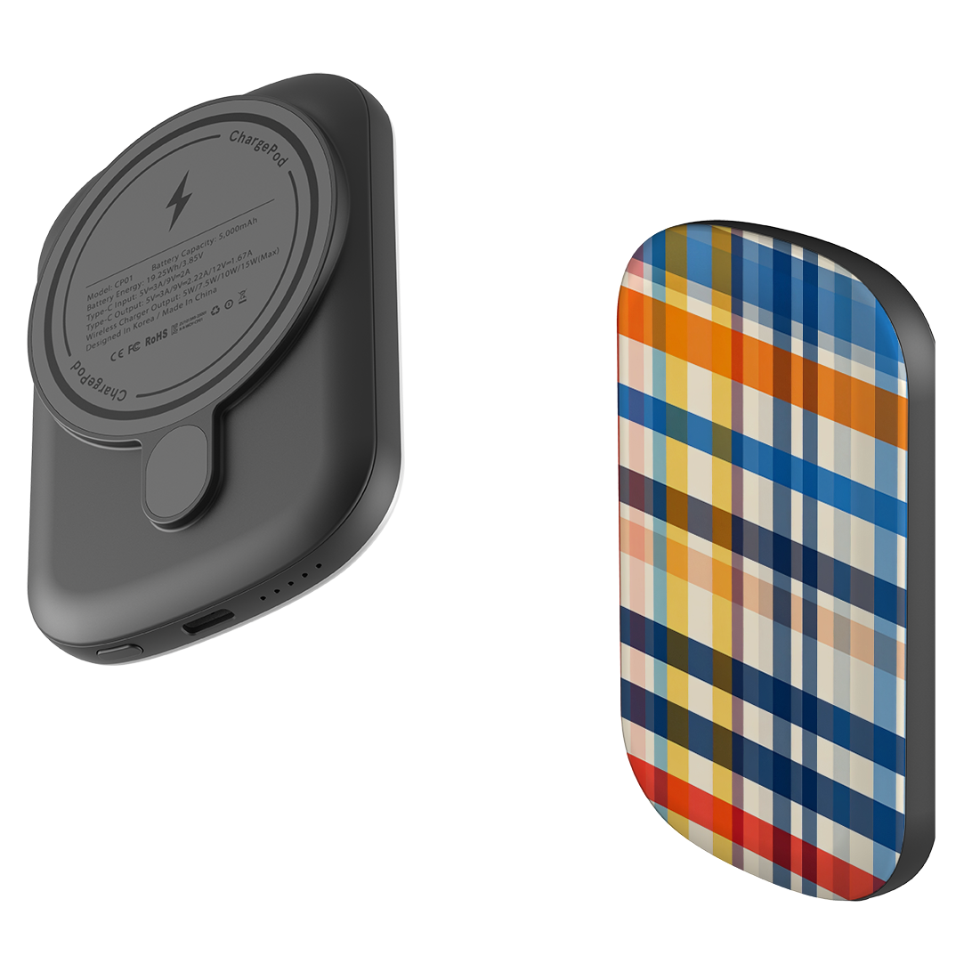 MagSafe Power Bank - Barcelona Gingham