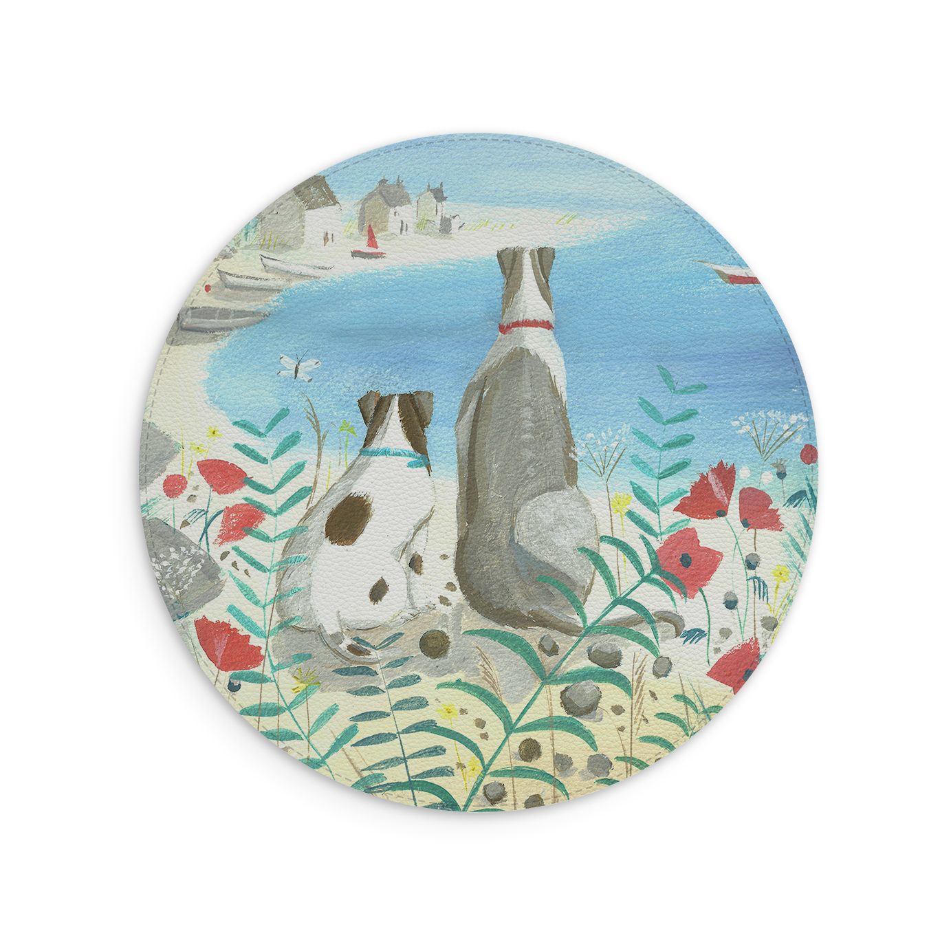 Beach Dogs Mouse Mat By Mary Stubberfield