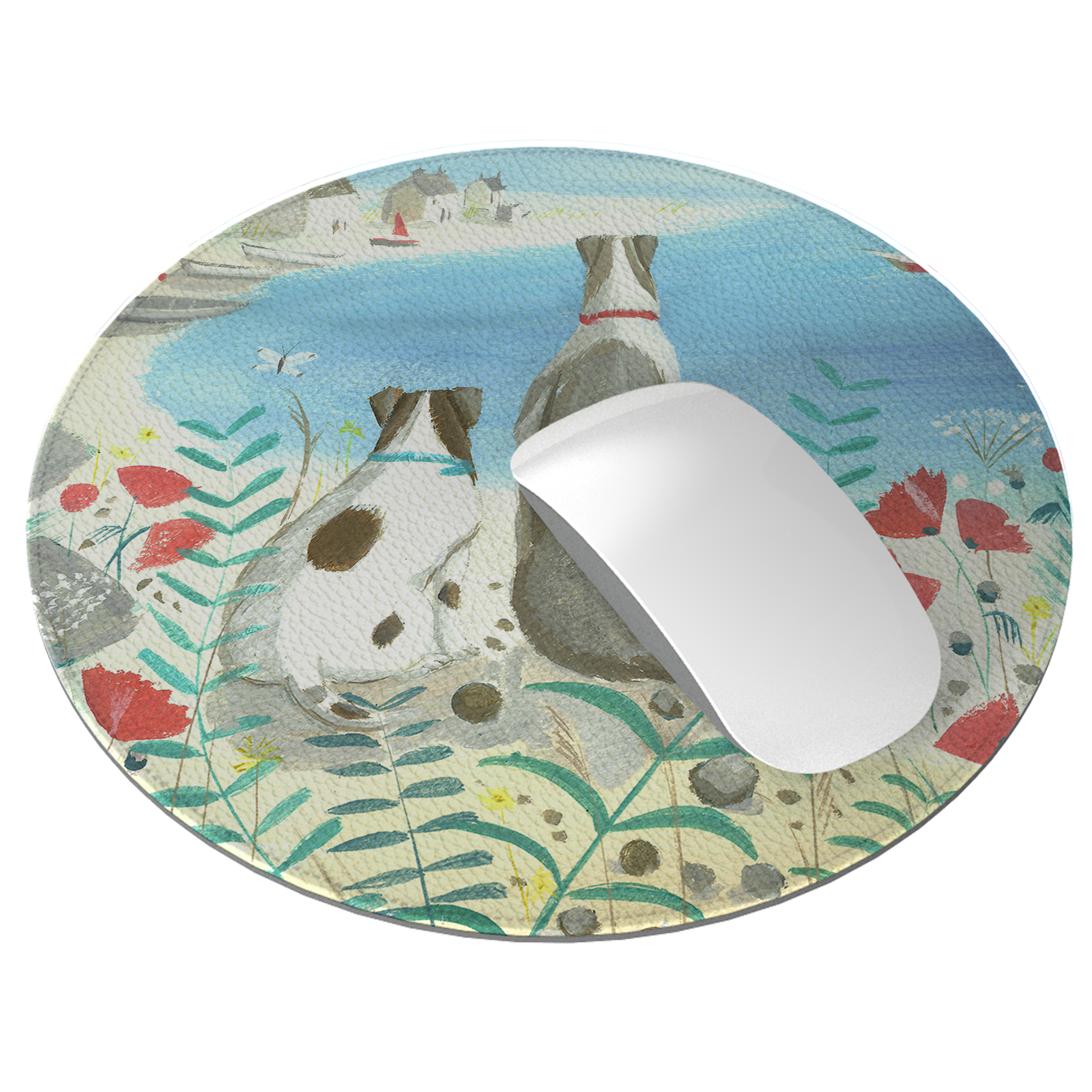 Beach Dogs Mouse Mat By Mary Stubberfield