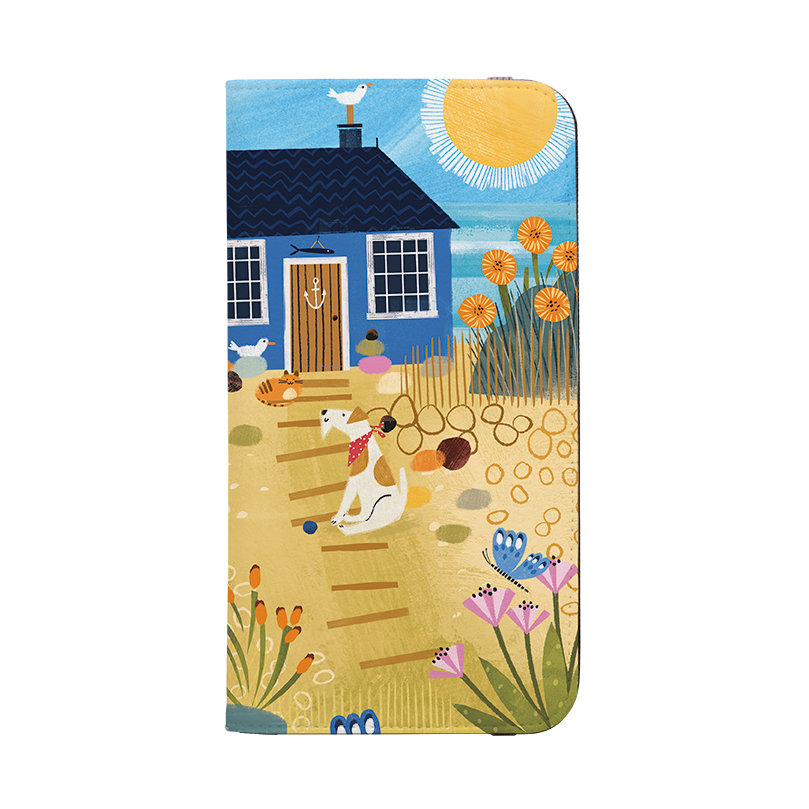 Beach House Wallet Case By Ali Brookes