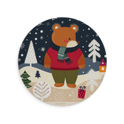 Bear For Xmas Vegan Leather Mouse Mat
