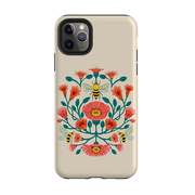 iPhone Tough Case - Bee Floral By Nina Pace