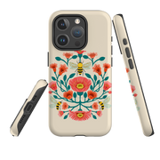 iPhone MagSafe Tough Case -  Bee Floral By Nina Pace