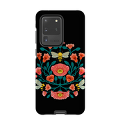 Samsung Tough Case - Bee Floral Dark By Nina Pace