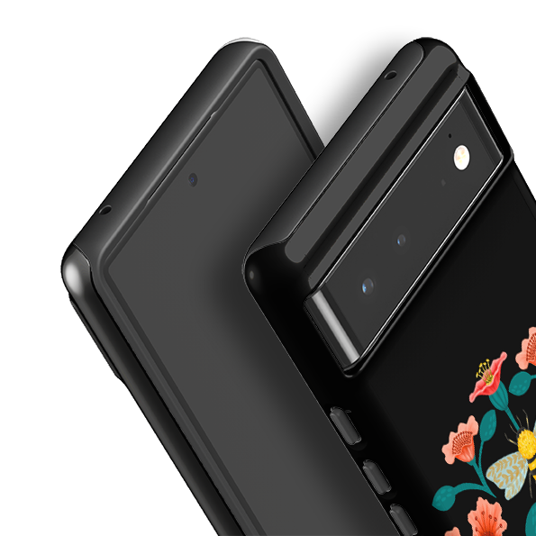 Google Tough Case -  Bee Floral Dark By Nina Pace