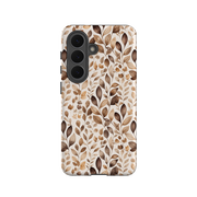 Samsung Tough Case - Beige Aesthetic Leaves