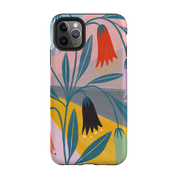iPhone Tough Case - Bell Flowers By Lee Foster Wilson