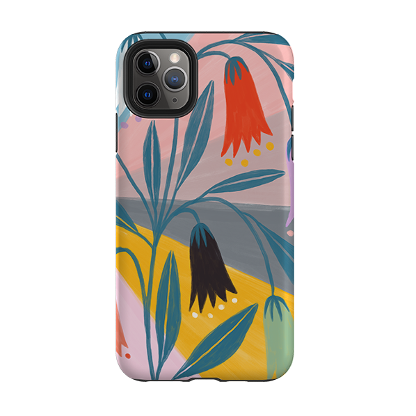 iPhone Tough Case - Bell Flowers By Lee Foster Wilson