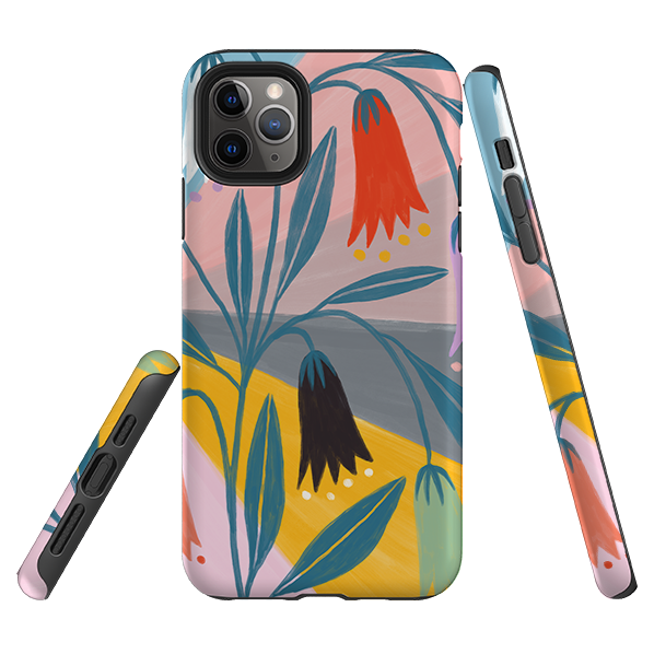 iPhone Tough Case - Bell Flowers By Lee Foster Wilson