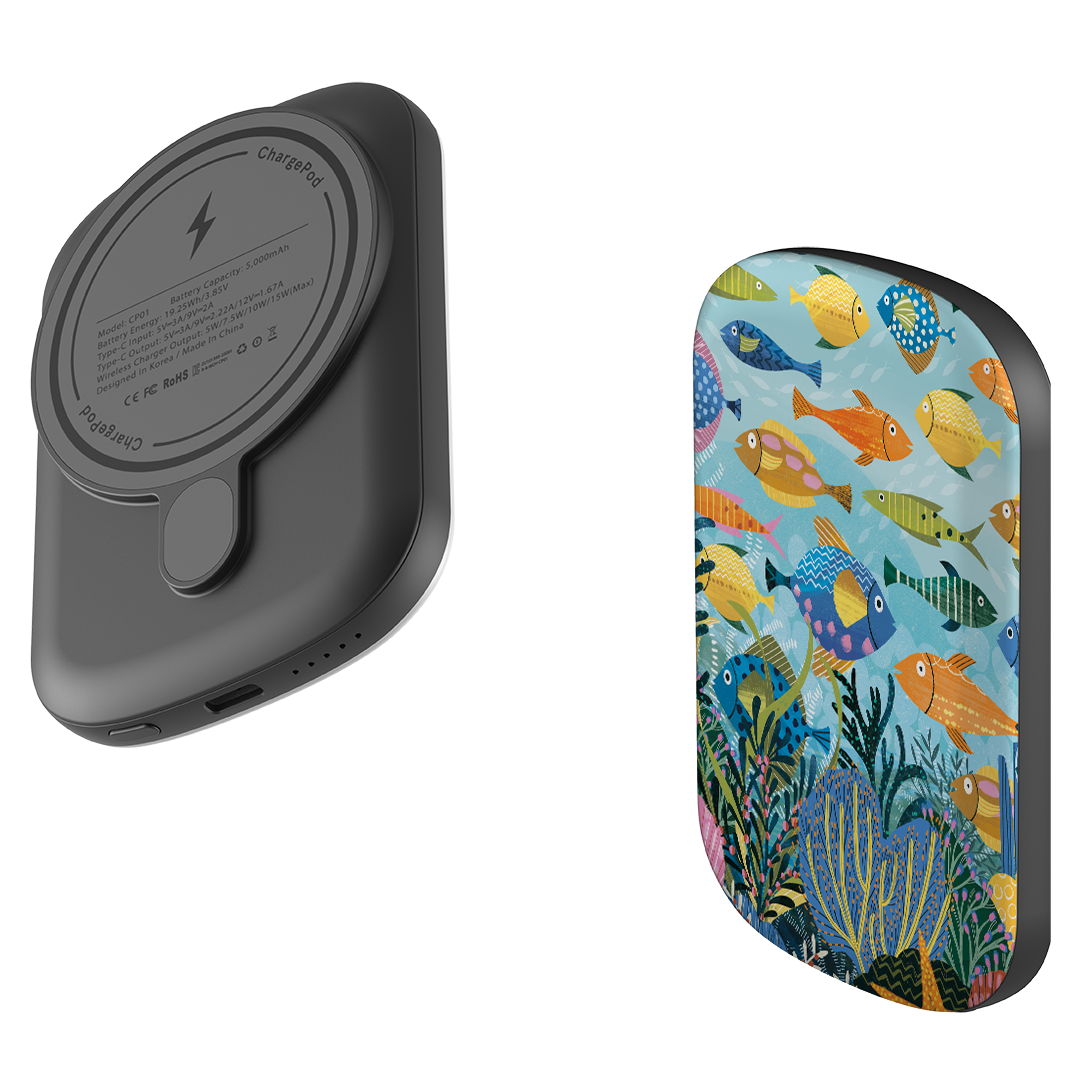 MagSafe Power Bank - Beneath The Waves II By Ali Brookes