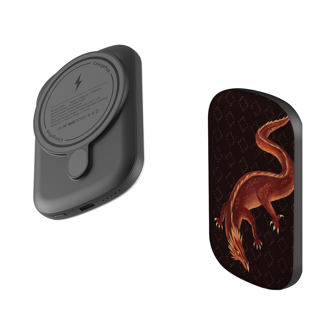 MagSafe Power Bank - Beowulf Dragon By Anna Stead