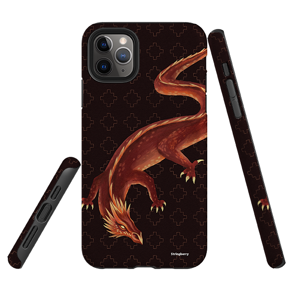 iPhone Tough Case - Beowulf Dragon By Anna Stead