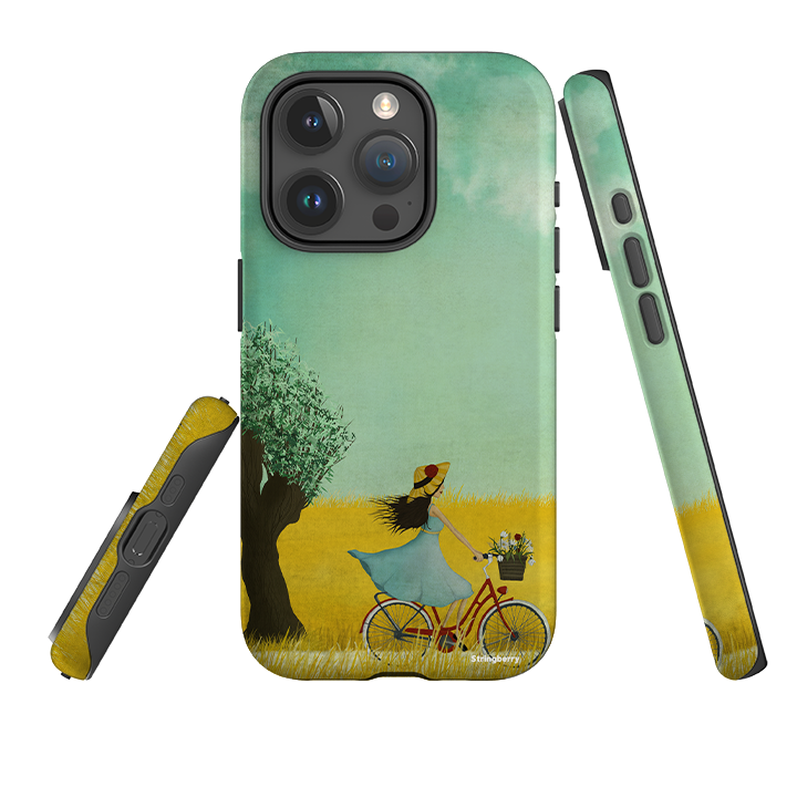 iPhone Tough Case - Bike Ride By Maja Lindberg