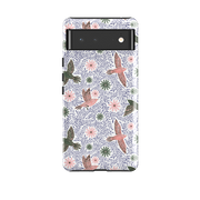 Google Tough Case -  Bird Pattern Blue By Lee Foster Wilson