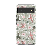 Google Tough Case -  Bird Pattern Green By Lee Foster Wilson