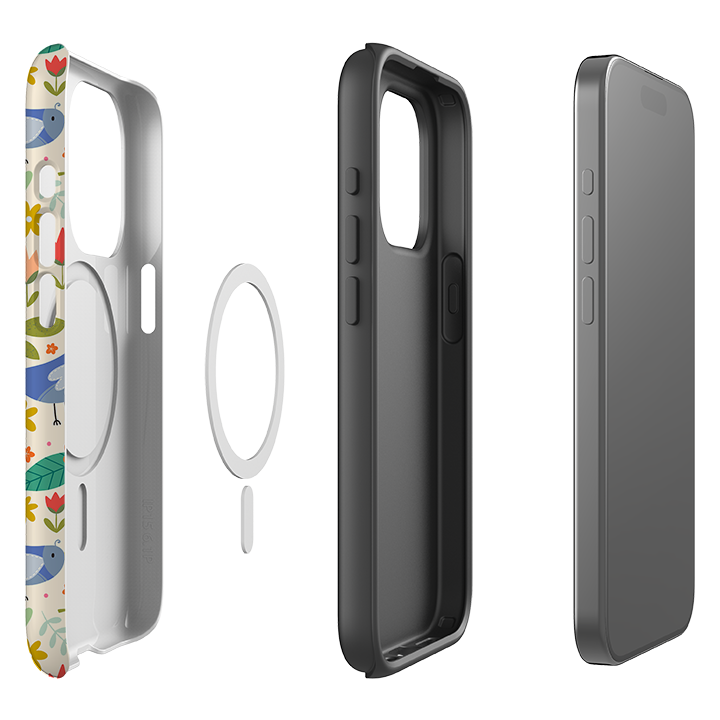 iPhone MagSafe Tough Case -  Bird Pattern I By Suzy Taylor