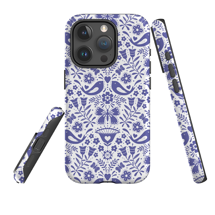 iPhone Tough Case - Bird Pattern III By Suzy Taylor