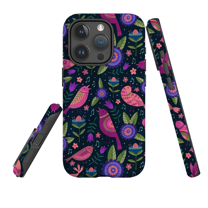 iPhone Tough Case - Bird Pattern VI By Suzy Taylor