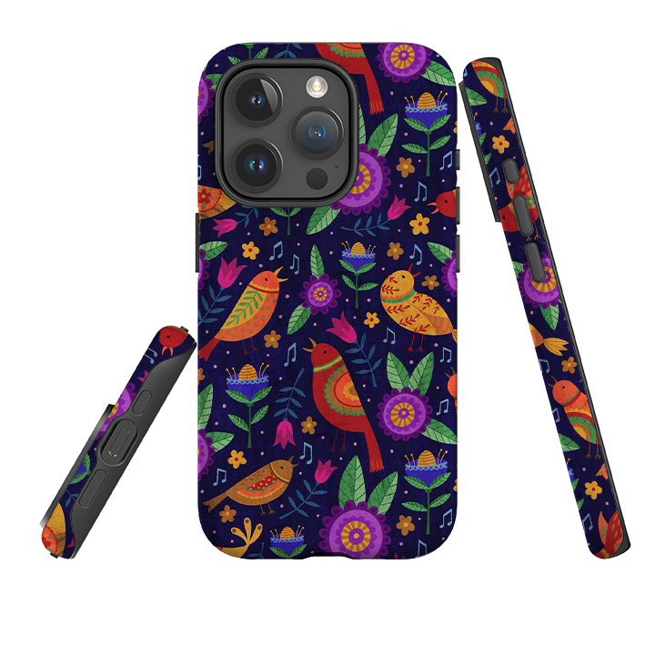 iPhone Tough Case - Bird Pattern VII By Suzy Taylor