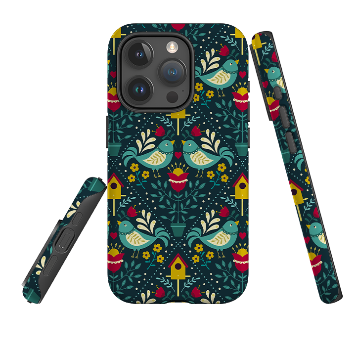 iPhone Tough Case - Bird Pattern VIII By Suzy Taylor