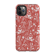iPhone Tough Case - Birds And Pomegranates By Nina Pace