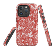 iPhone MagSafe Tough Case -  Birds and Pomegranates By Nina Pace