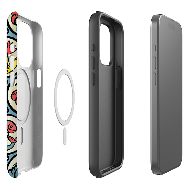 iPhone MagSafe Tough Case - Birds, Fish & Fruit By Cressida Bell