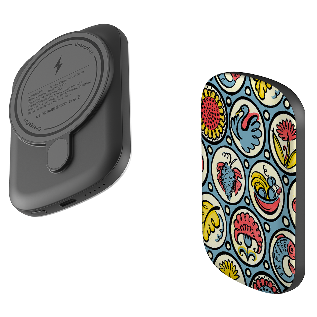 MagSafe Power Bank - Birds, Fish & Fruit By Cressida Bell