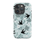 iPhone Tough Case - Black Birds By Suzy Taylor