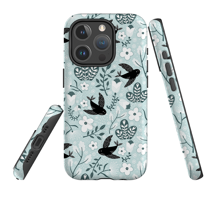 iPhone MagSafe Tough Case -  Black Birds By Suzy Taylor