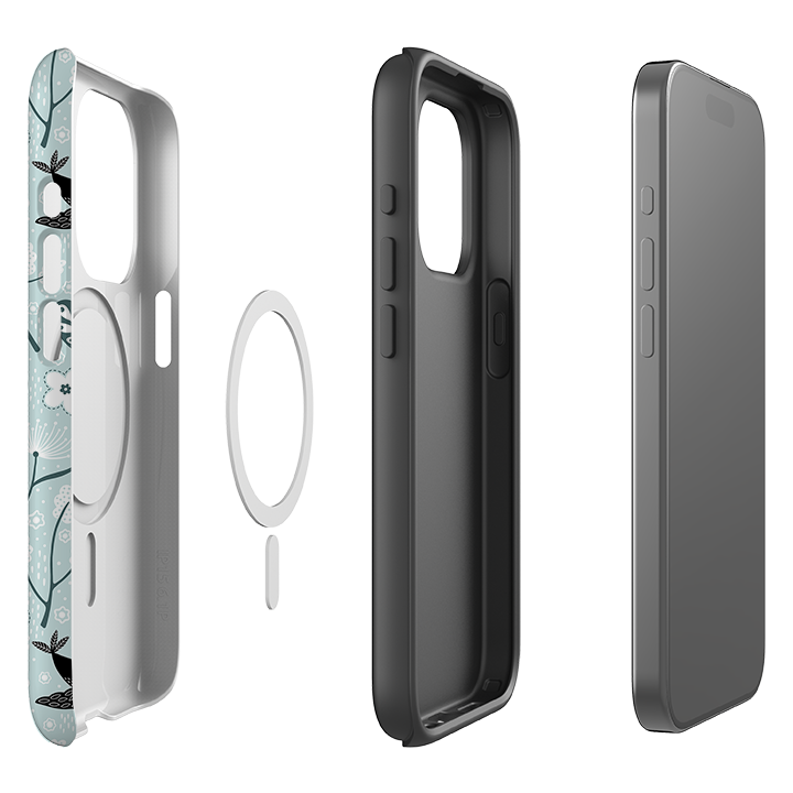iPhone MagSafe Tough Case -  Black Birds By Suzy Taylor
