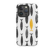 iPhone Case - Black and Gold Sardines