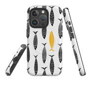 iPhone MagSafe Tough Case - Black and Gold Sardines