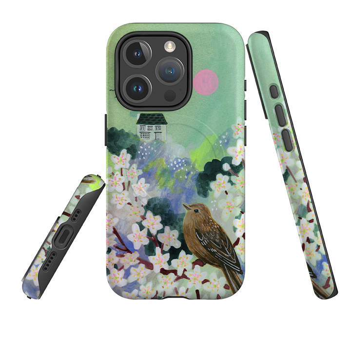 iPhone MagSafe Tough Case - Blackthorn in the Valley By Lee Foster Wilson