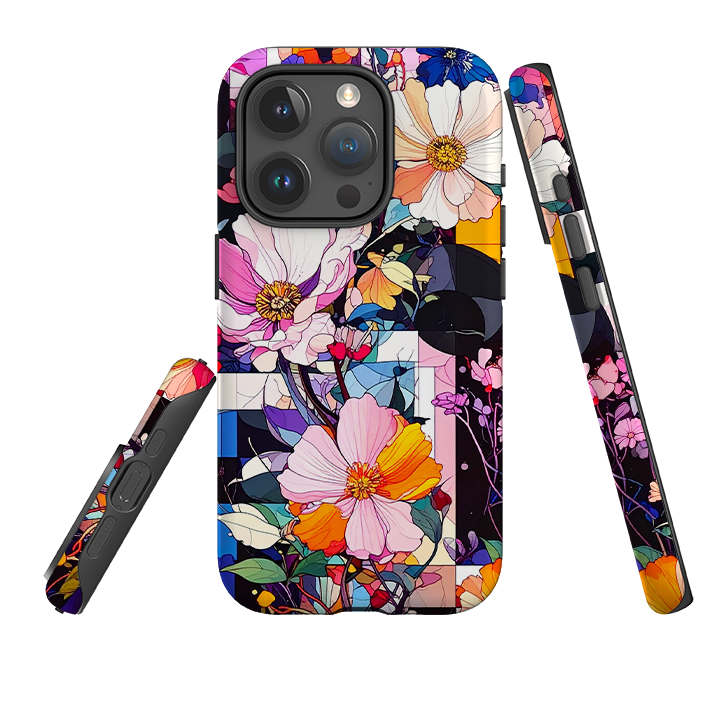 iPhone Tough Case - Block Floral